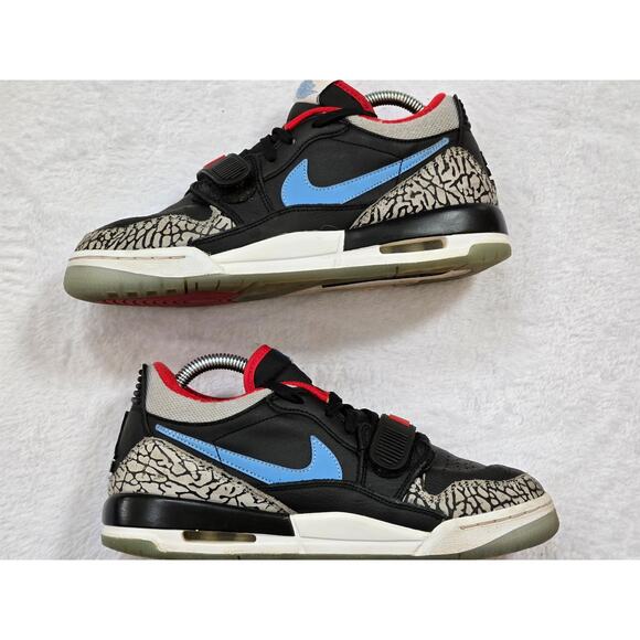 Sz. 7Y- JORDAN LEGACY 312 LOW CD9054-004 Black/Valour Blue/Univ Red/Wolf Grey - Picture 6 of 7